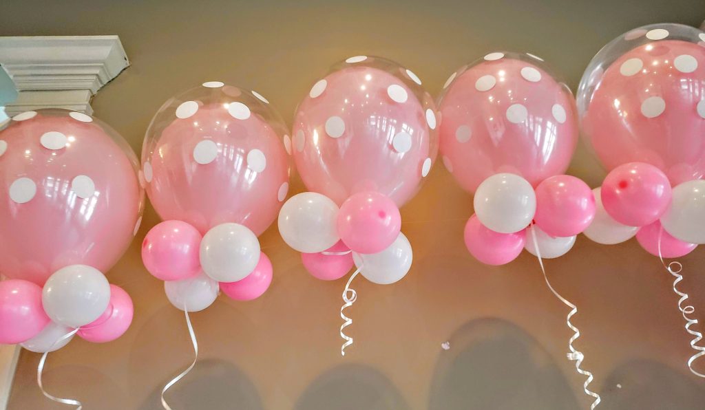 polka dot double balloon