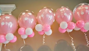 polka dot double balloon