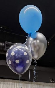 Helium, double, polka dot