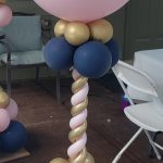 Deco Balloon Column, 5ft., outdoor, pink.