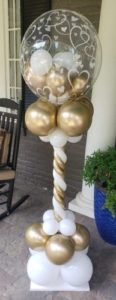 deco column, bubble top, outdoor
