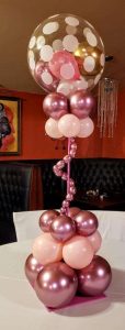 Centerpiece, bubble polka dot