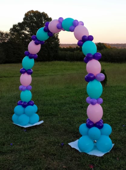 Simple balloon arch with helium