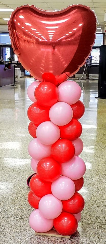 Organic Balloon Column 7 Ft Tall