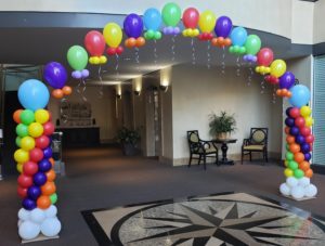 Full floating arch (20W x16H) rainbow