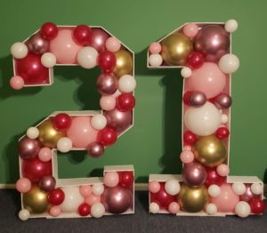 Mosaic number "21"( 40x30 inch)