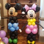 Character column (Mickey & Minney) 4.5 ft.
