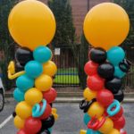 Balloon column 9 ft. fancy swirls