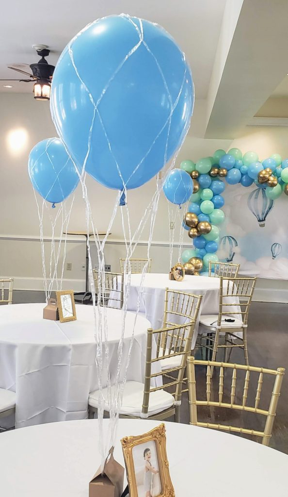 16-inch baby shower hot balloon centerpiece