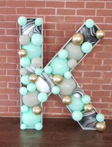 Mosaic letter "K" (40x30 inch)
