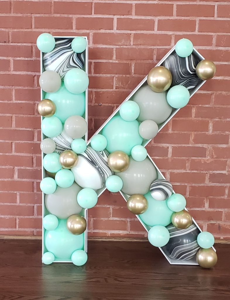 Mosaic letter "K" (40x30 inch)