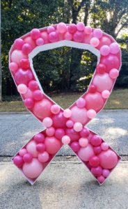 Mosaic shape " cancer award ribbon"