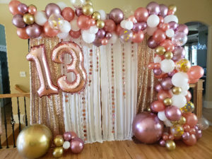 Garland 8, rose gold, sweet 13th