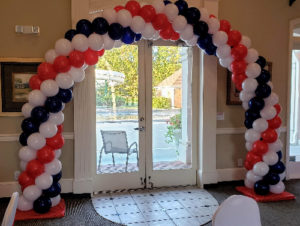 Full structure arch (12 W x 10 H) patriotic