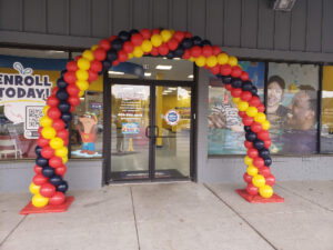 Full structure arch (20Wx16H) red, orange,black