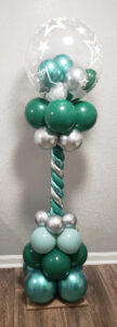Deco balloon column 6ft. bubble