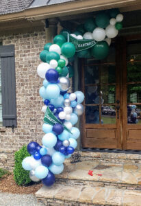 Double theme organic balloon garland