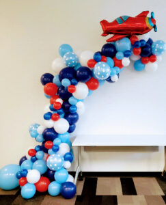 First birthday celebration, air plain