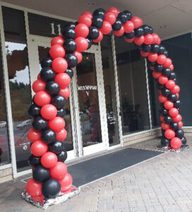 Full structure arch (20 W x 16 H) black, red