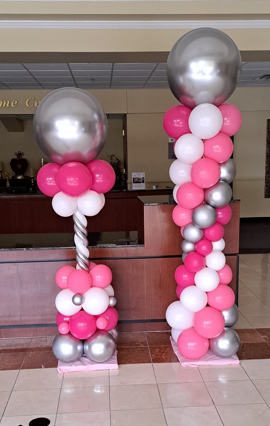 Balloon Column, twisted, deco style